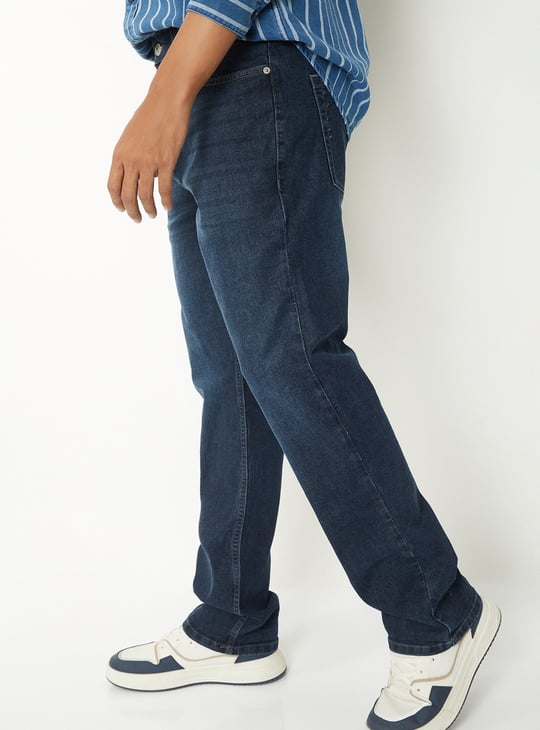 Men Washed Regular Fit Jeans