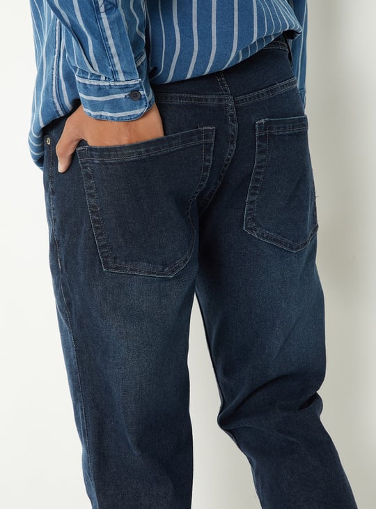 Men Washed Regular Fit Jeans