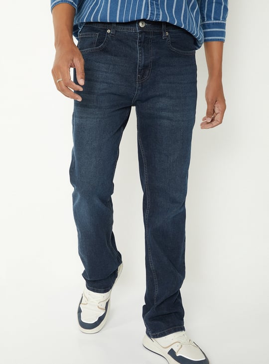 Men Washed Regular Fit Jeans