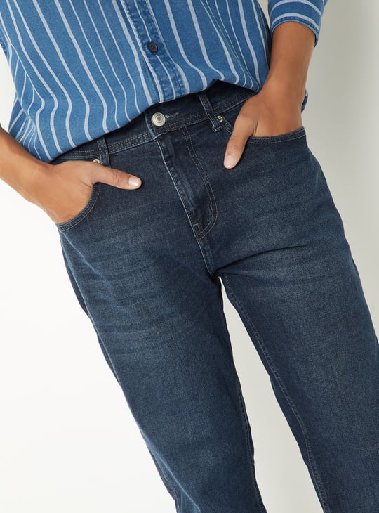 Men Washed Regular Fit Jeans