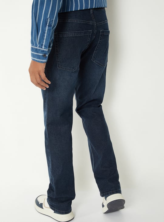 Men Washed Regular Fit Jeans