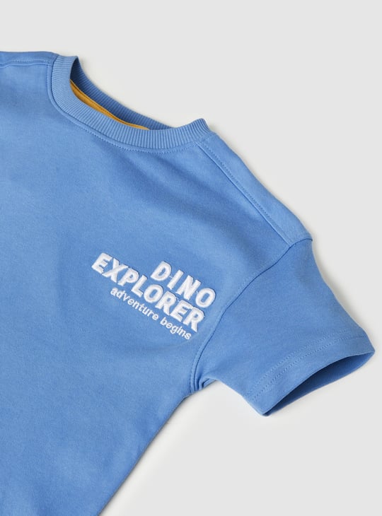Boys Dino Explorer Printed T-shirt