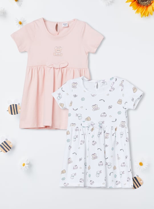 Girls Printed Dress - Pack of 2
