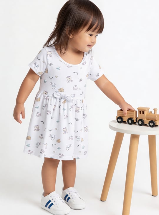 Girls Printed Dress - Pack of 2