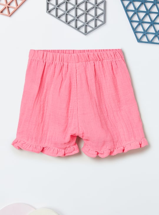 Girls Embroidered Shorts Set