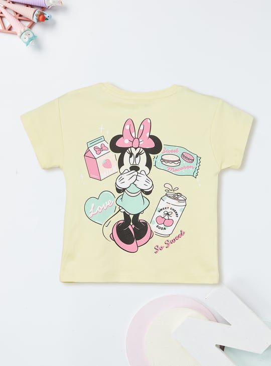 Girls Minnie Mouse Print T-shirt