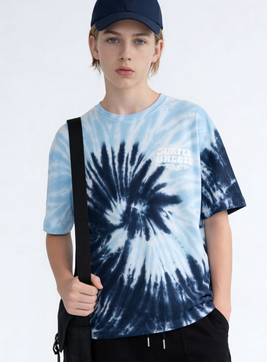 Boys Oversized Tie & Dye T-shirt