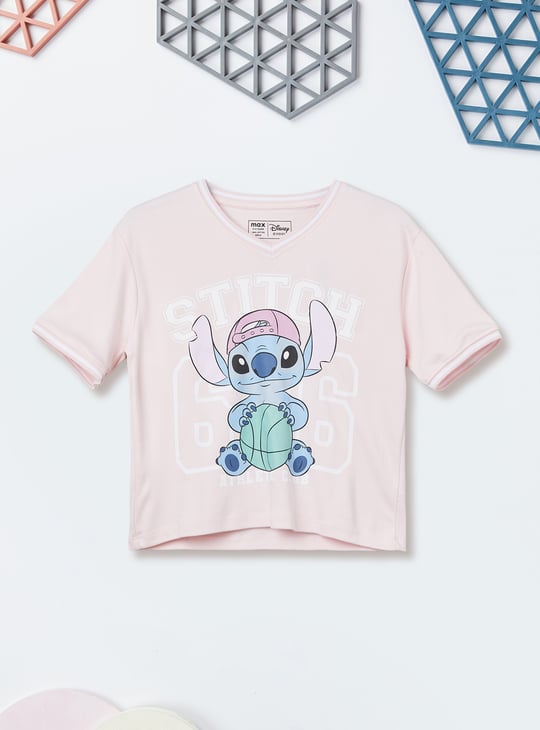 Girls Stitch Print T-shirt