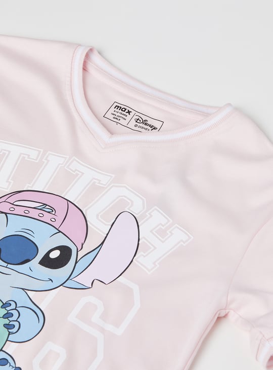 Girls Stitch Print T-shirt