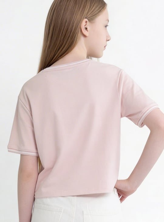 Girls Stitch Print T-shirt