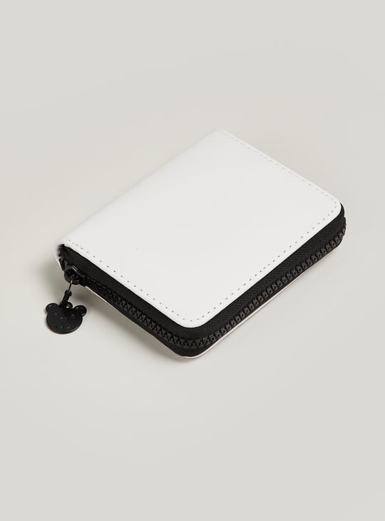 Women Applique Zip Around Wallet