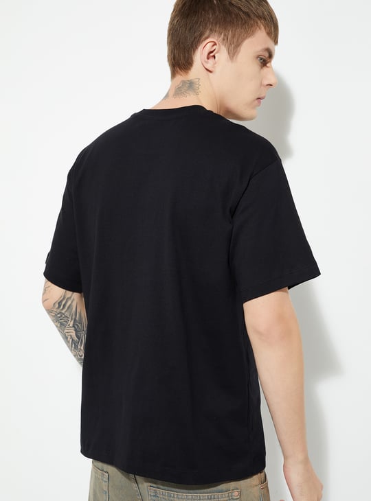 URB_N Men Jujutsu Kaisen Print Oversized T-shirt