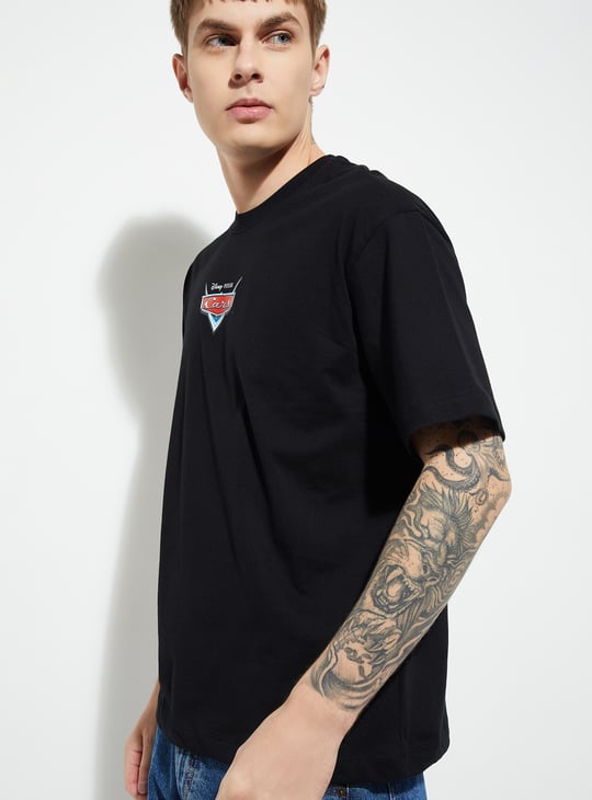 URB_N Men Cars Printed Oversized T-shirt