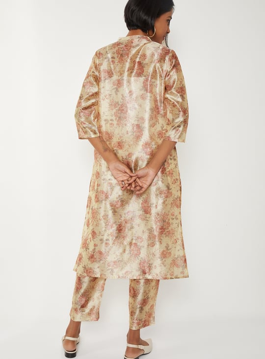 Women Floral Printed Straight Kurta Set