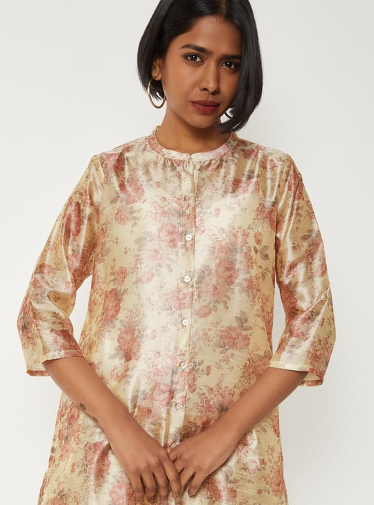 Women Floral Printed Straight Kurta Set