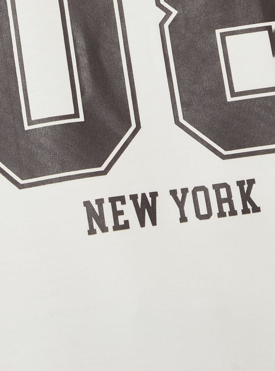 Women Printed Boxy Fit Sports T-shirt
