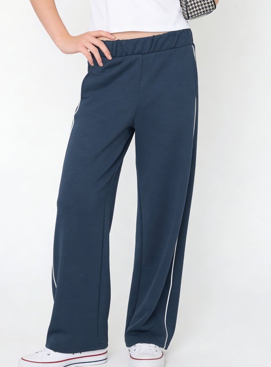 Girls Solid Track Pants
