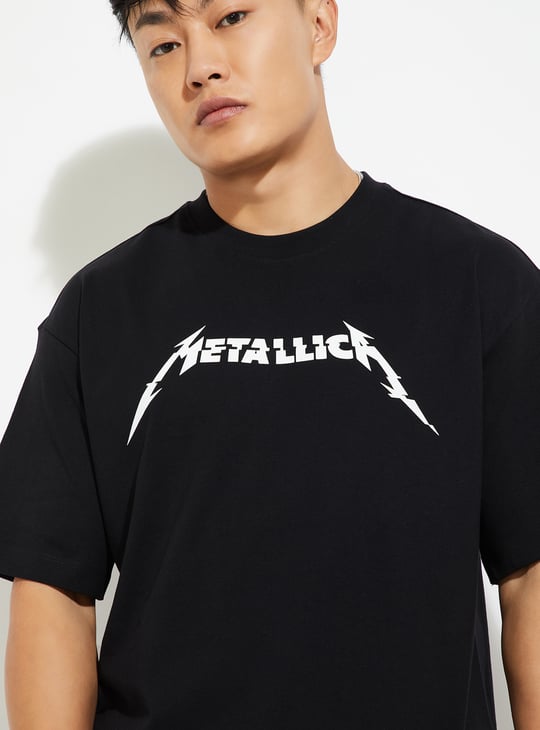 URB_N Men Metallica Oversized T-shirt
