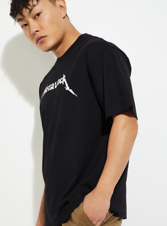 URB_N Men Metallica Oversized T-shirt