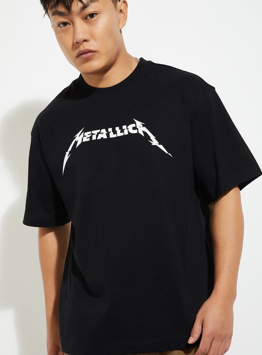 URB_N Men Metallica Oversized T-shirt