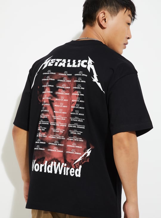 URB_N Men Metallica Oversized T-shirt