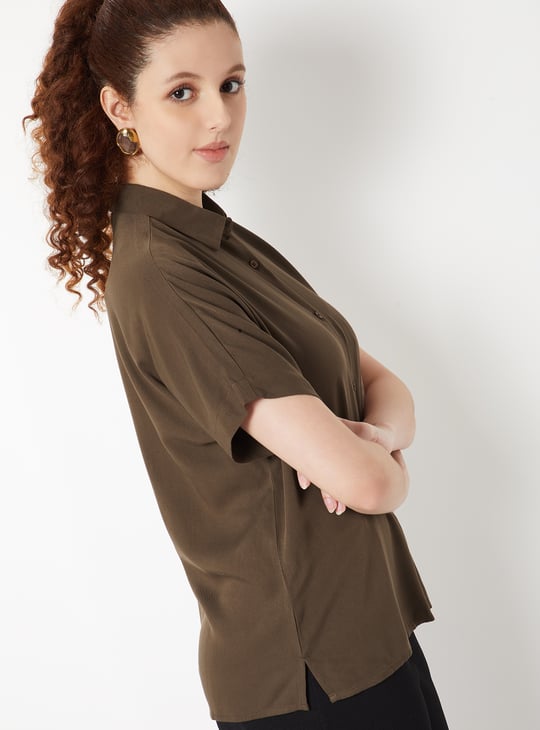 Women Solid Regular Fit Shirt