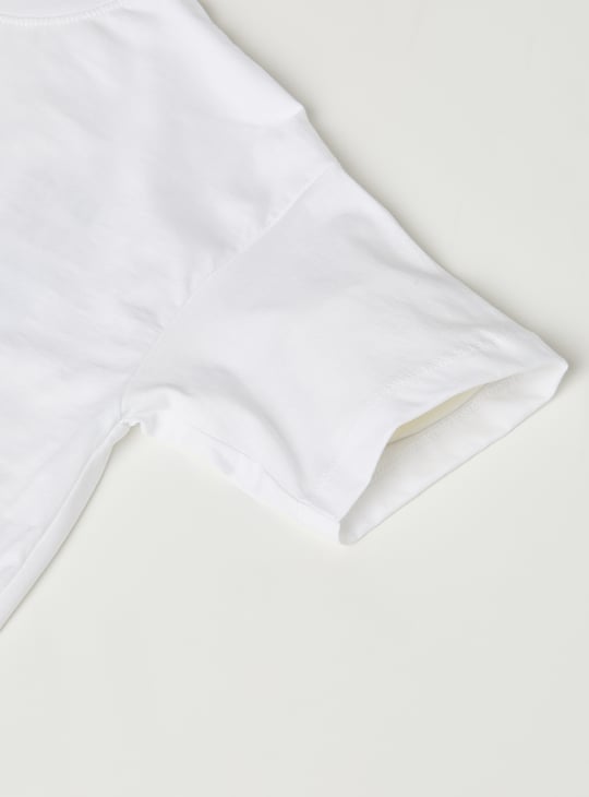 Girls Printed Oversized T-shirt