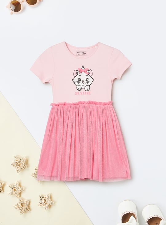 Girls Marie Printed Tulle Dress