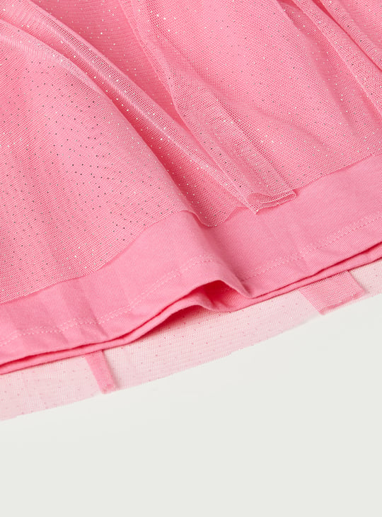 Girls Marie Printed Tulle Dress