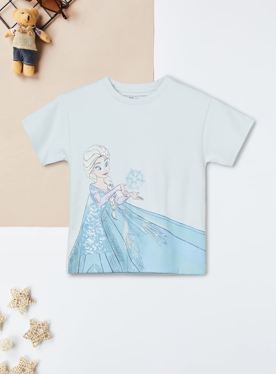 Girls Oversized Elsa T-shirt