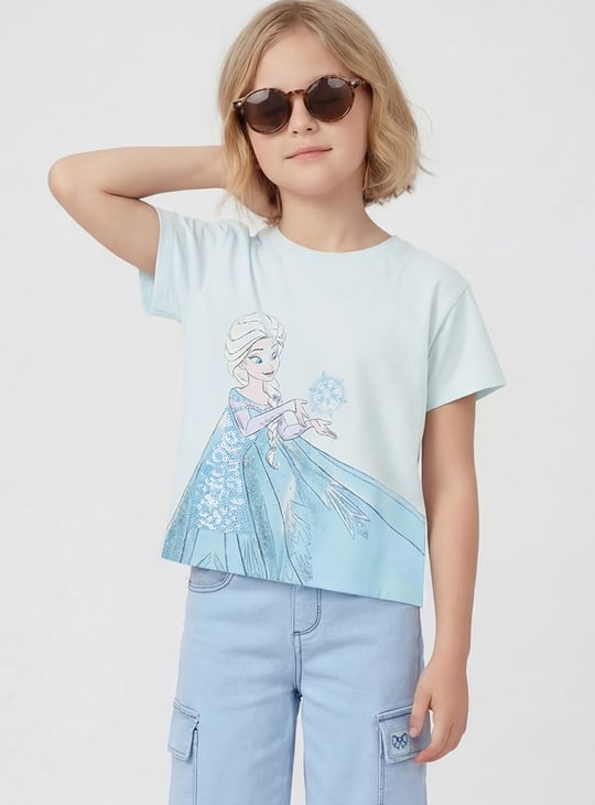 Girls Oversized Elsa T-shirt