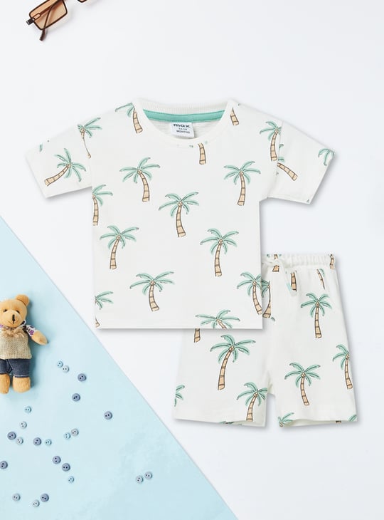 Boys Printed Shorts Set