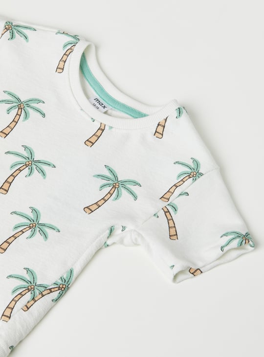 Boys Printed Shorts Set