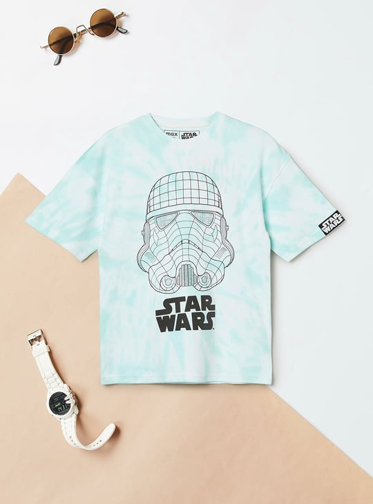 Boys Star Wars Print Oversized T-shirt