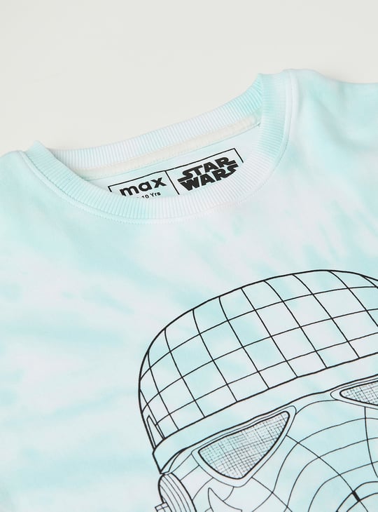 Boys Star Wars Print Oversized T-shirt