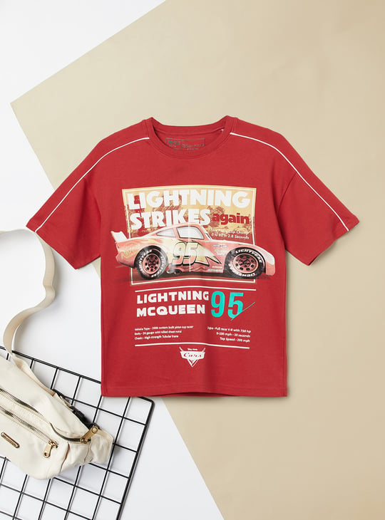 Boys Cars Print T-shirt