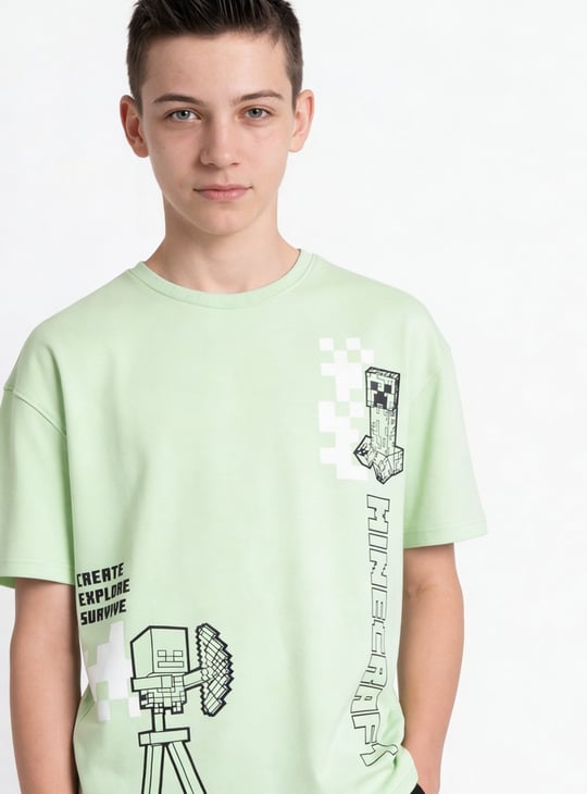 Boys Minecraft Print T-shirt