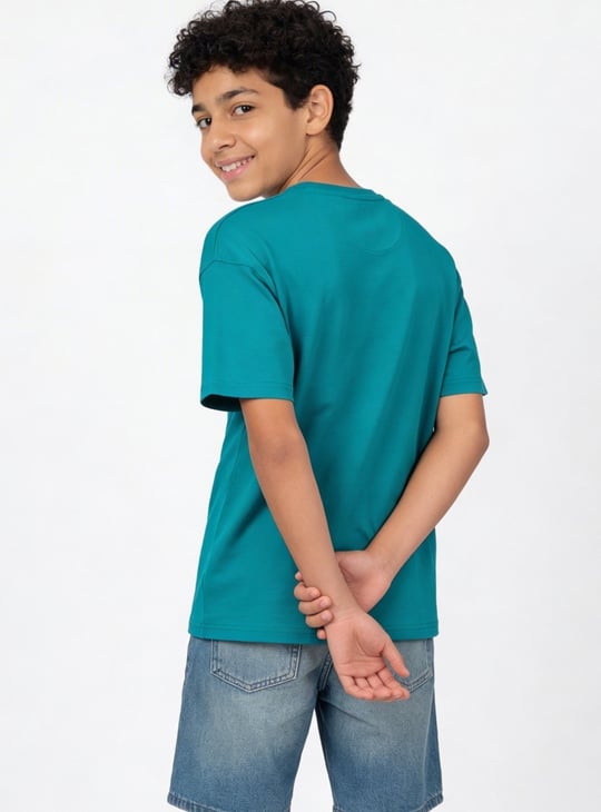 Boys Minecraft Print Oversized T-shirt