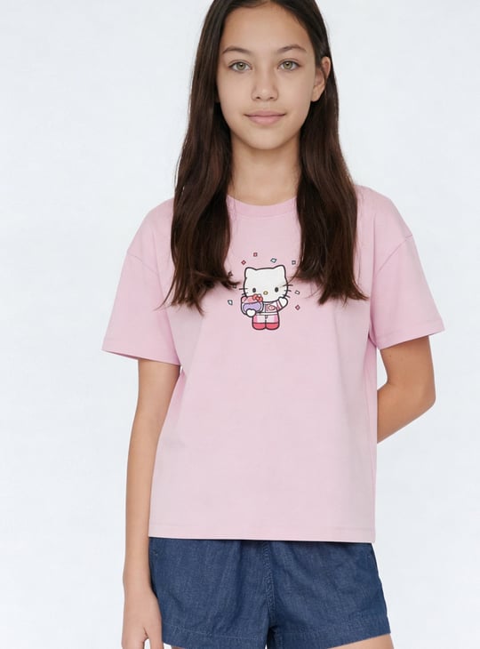 Girls Hello Kitty Print T-shirt