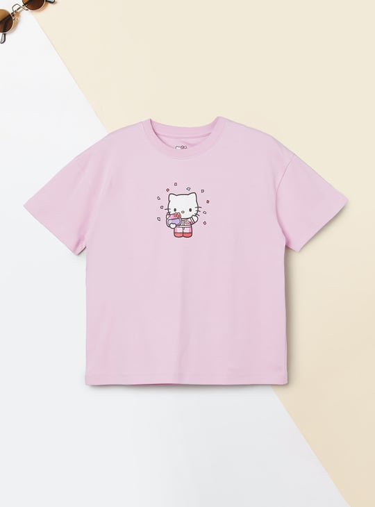 Girls Hello Kitty Print T-shirt