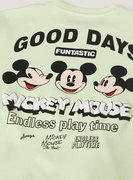 Boys Mickey Mouse Print T-shirt