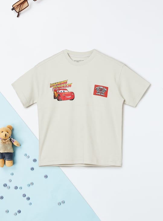 Boys Lightning McQueen Printed T-shirt