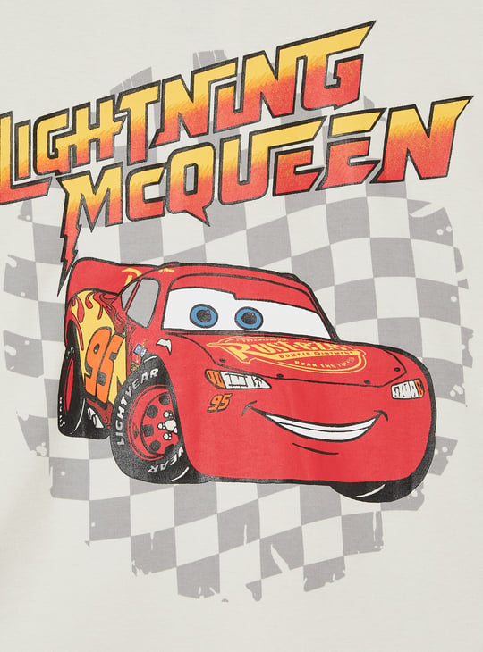 Boys Lightning McQueen Printed T-shirt