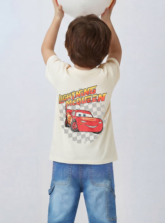 Boys Lightning McQueen Printed T-shirt