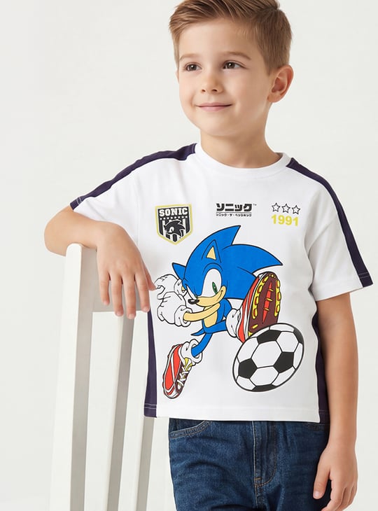 Boys Sonic Print T-shirt