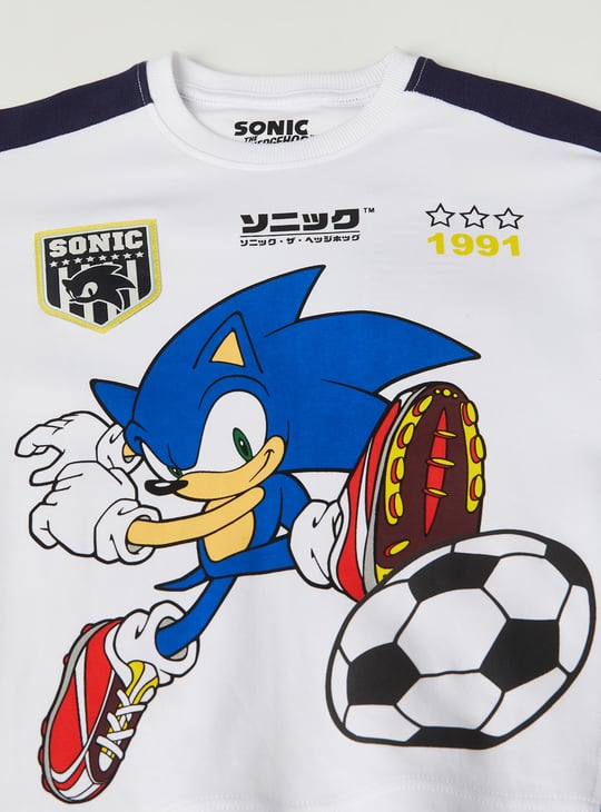 Boys Sonic Print T-shirt