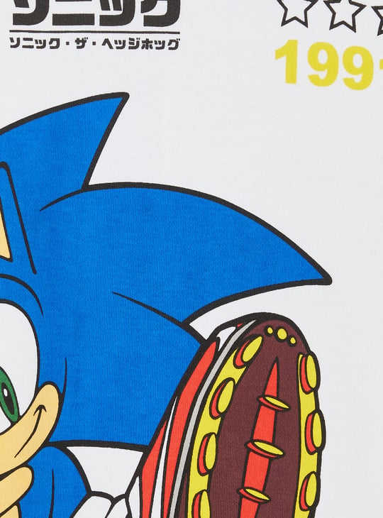Boys Sonic Print T-shirt