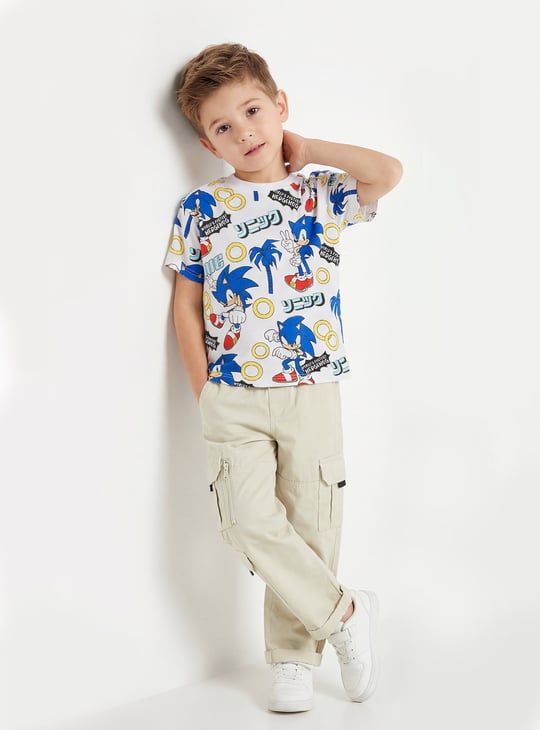 Boys Sonic Print T-shirt