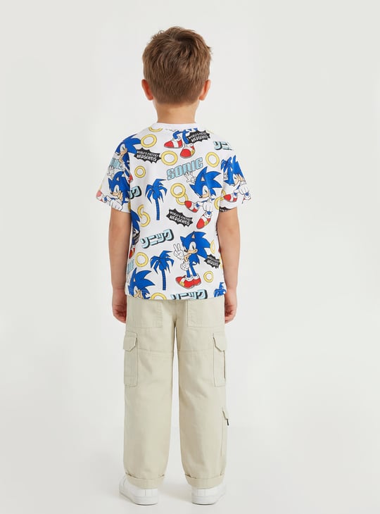 Boys Sonic Print T-shirt