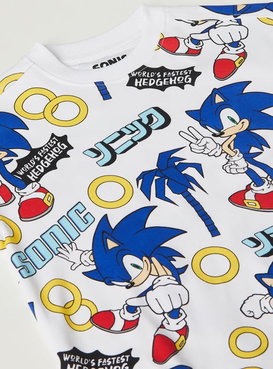 Boys Sonic Print T-shirt